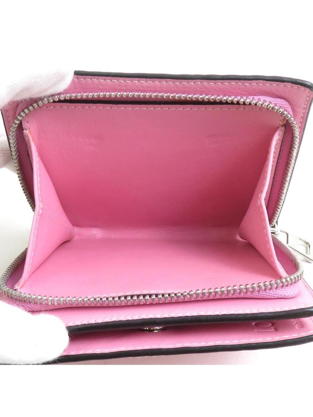 Auth Loewe Anagram Bifold Wallet Pink #338018L29B - Picture 4 of 8